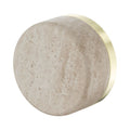 Nero Serenity Progressive Shower Mixer With Rome Travertine Handle Brushed Gold 24E003BG - The Blue Space