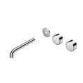 Nero Serenity Wall Basin Set 160mm Offset spout With Metal Handle Trim Kit Only Chrome 24D097CH - The Blue Space