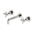 Nero X Plus Wall Basin Set 180mm Brushed Nickel NR201607BBN - The Blue Space