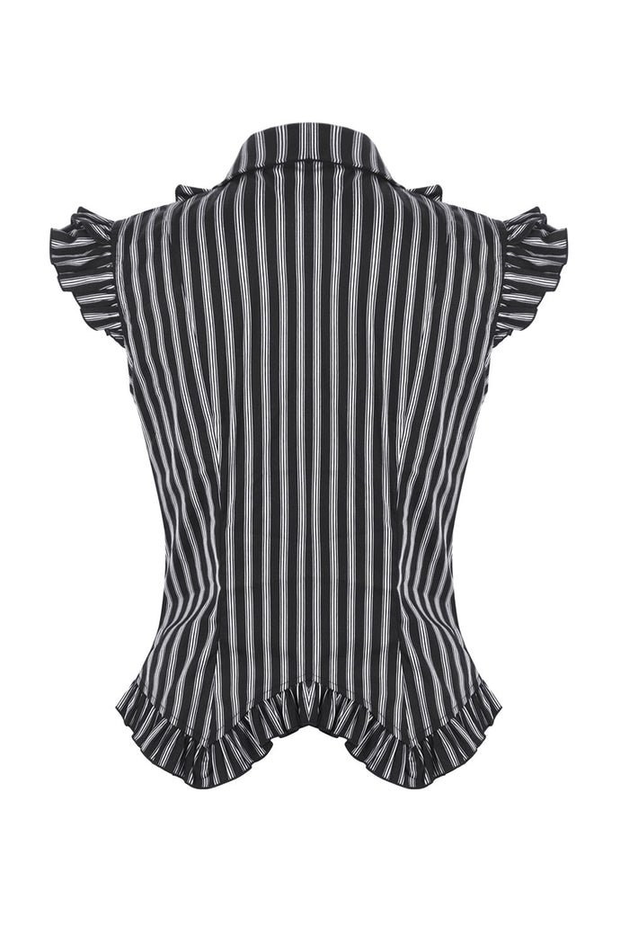 Womens striped fitted blouse