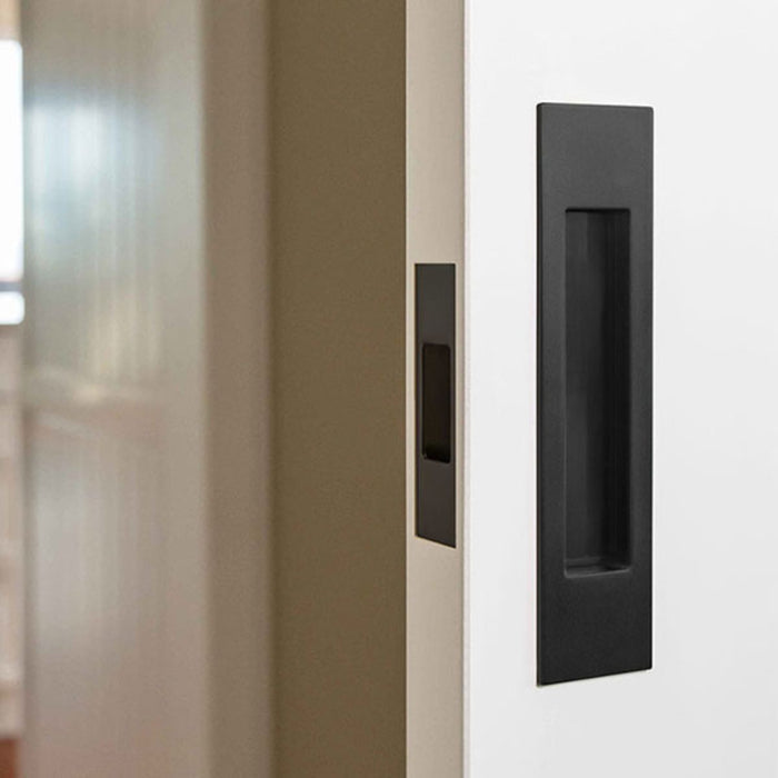 Nidus Mardeco Cavity Sliding Door Passage Set Matte Black MSC-8008-SET-MB - The Blue Space