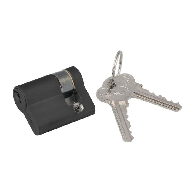 Nidus Mardeco M Series euro cylinder for 8104 euro lock 5 pin C4 39mm Matte Black BL8500/39 - The Blue Space