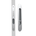 External Nidus Mardeco radius flush pull privacy set 50-55mm Satin Chrome SC9004/Set - The Blue Space