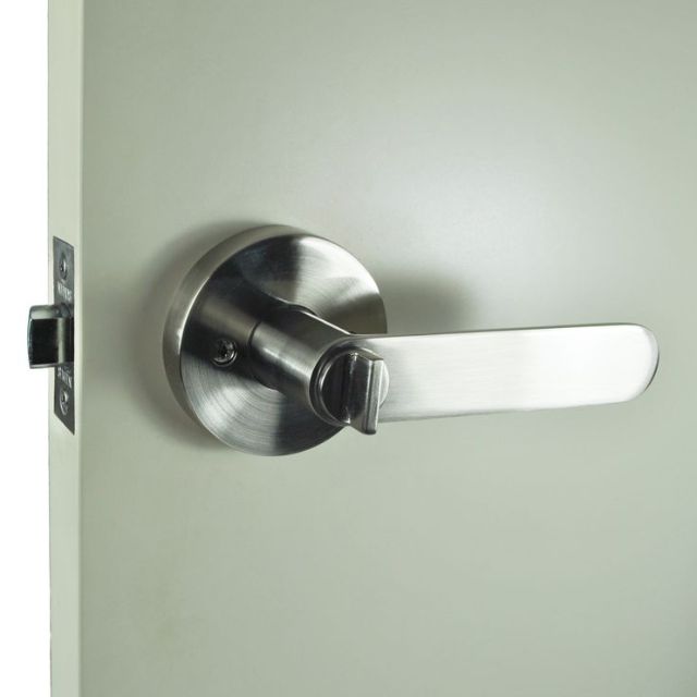 Inside Nidus Spring Entrance Key In Lever Set Brushed Nickel P-S-ENT-BN-V - The Blue Space