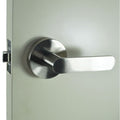 Lifestyle Nidus Spring Passage Lever Set With Latch Brushed Nickel P-S-PAS-BN-V - The Blue Space