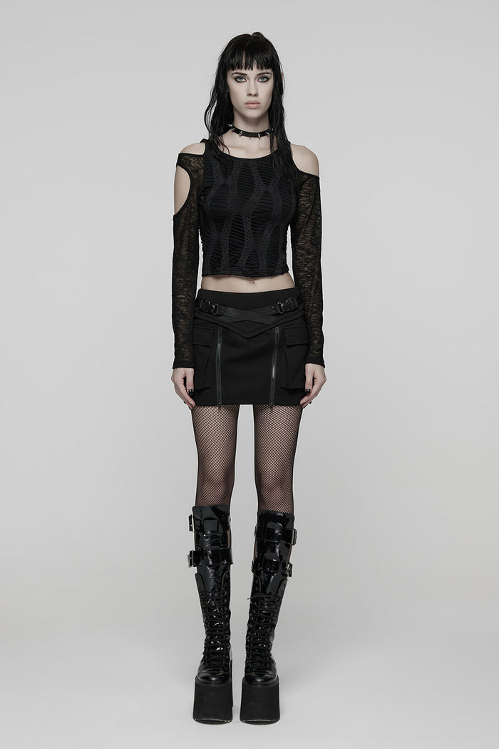 goth crop top