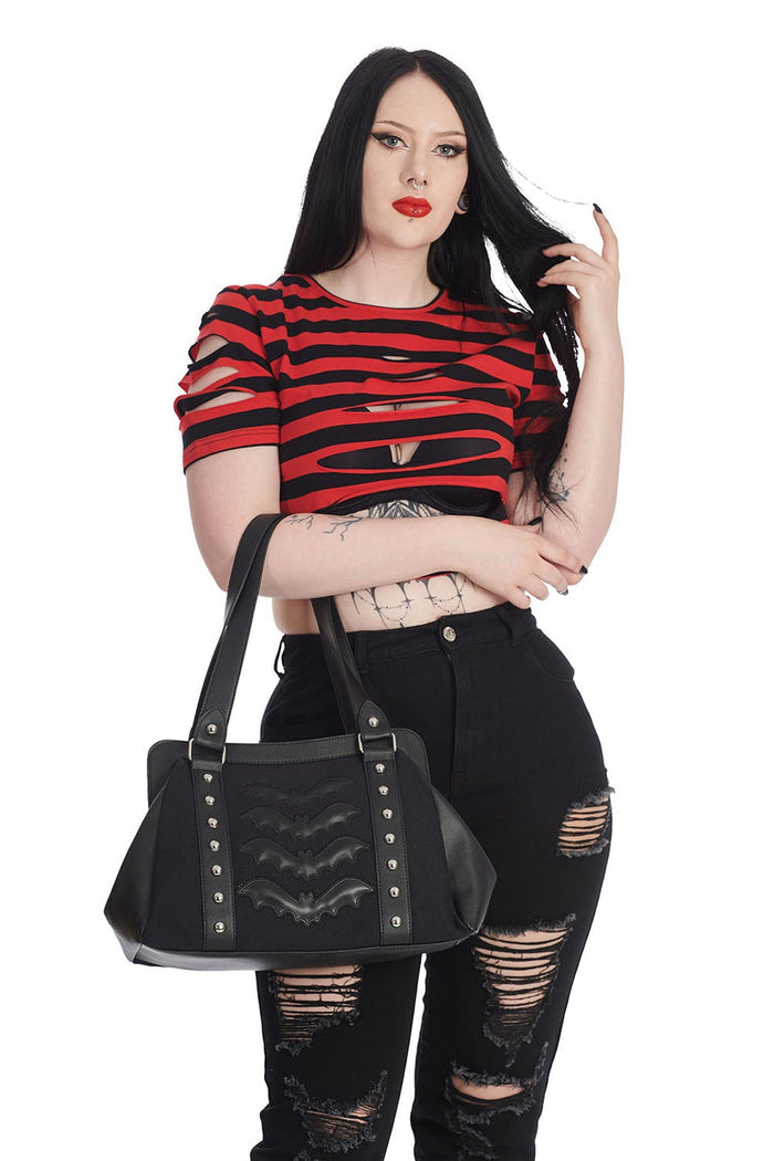 Night Wings Handbag [BLACK]
