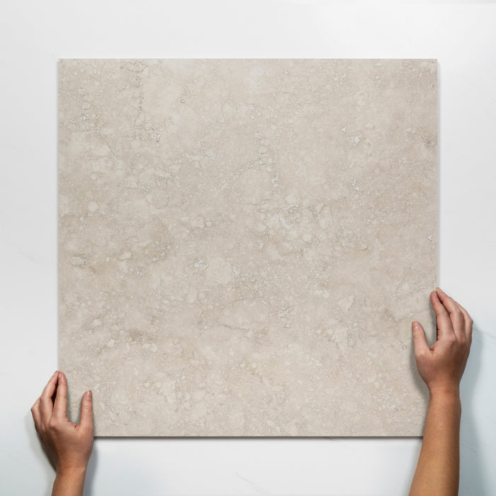 Single with Hand Nimbus Taupe Matte Porcelain Tile P4 600 x 600mm BARITA4 - The Blue Space