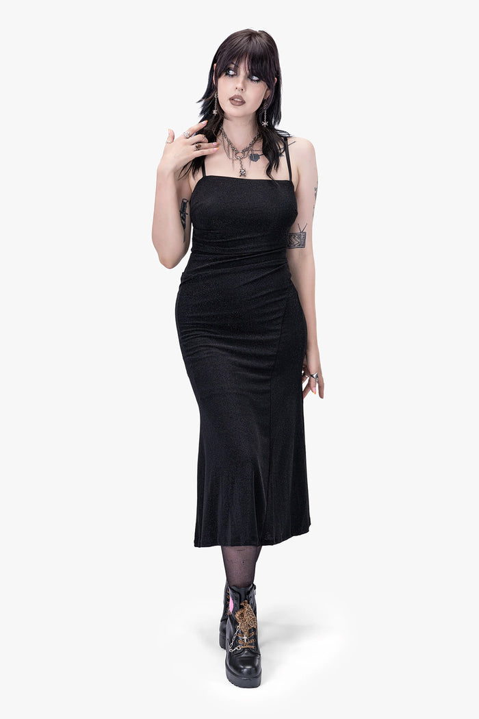 leg slit dress by wicked misfit