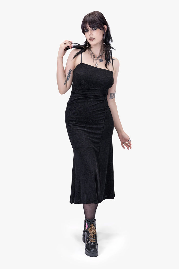 long midi goth dress