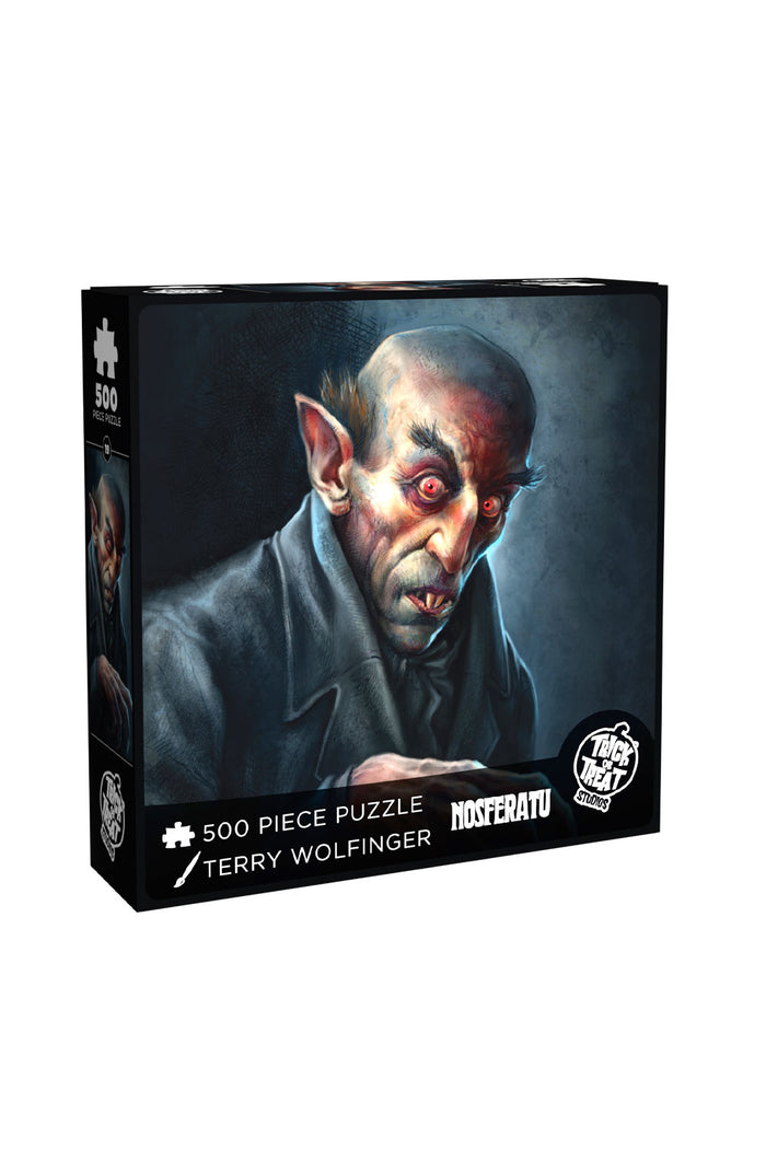 horror jigsaw puzzle Nosferatu artwork by Terry Wolfinger