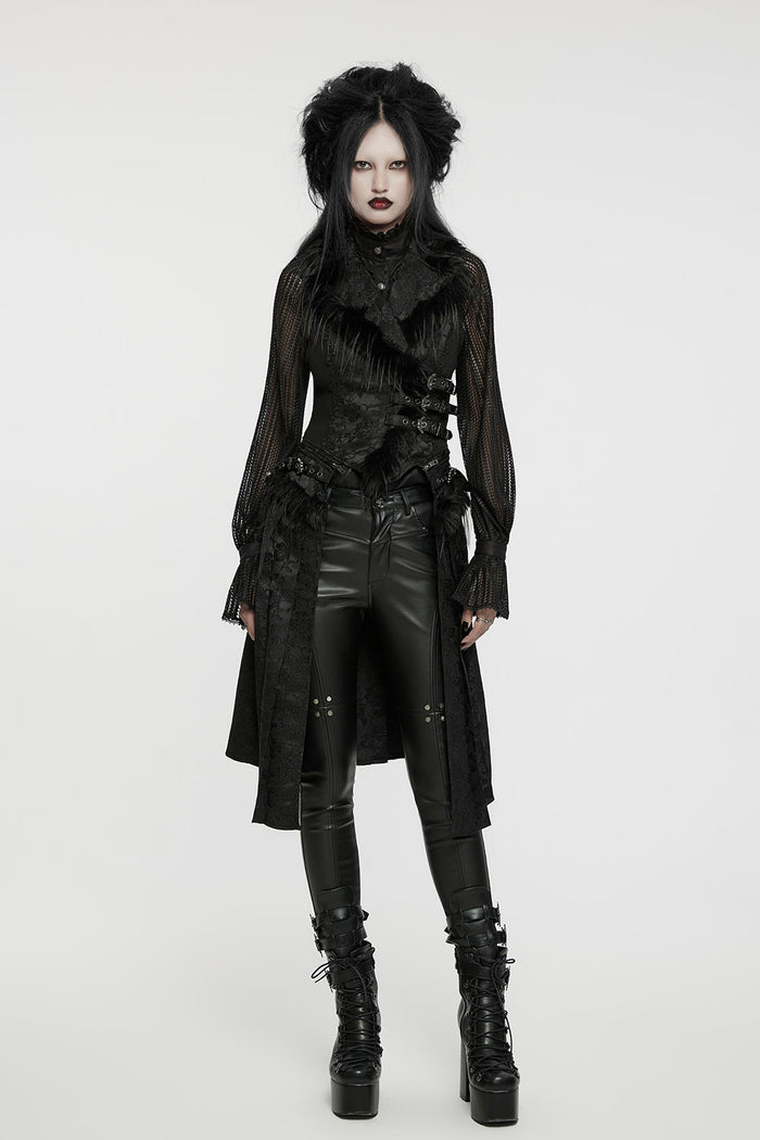 black vampire goth Nosferatu jacket vest