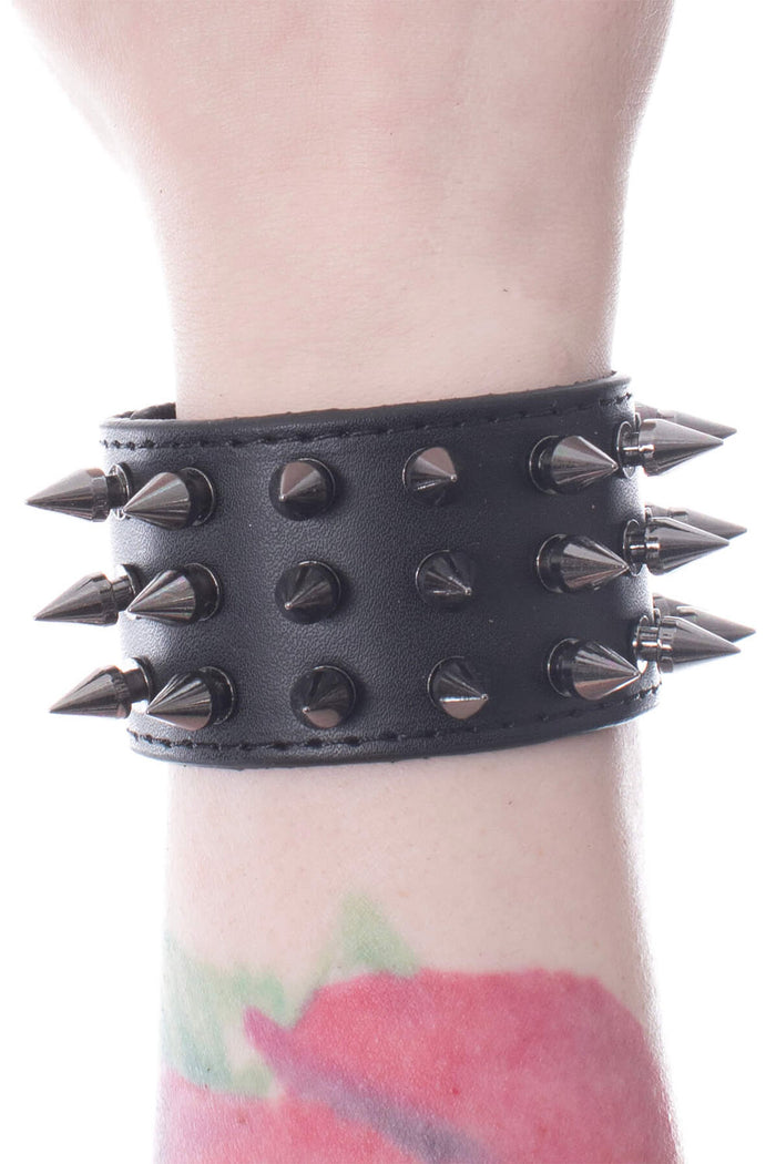black spiked bracelet