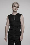 mens ribbed emo tank top