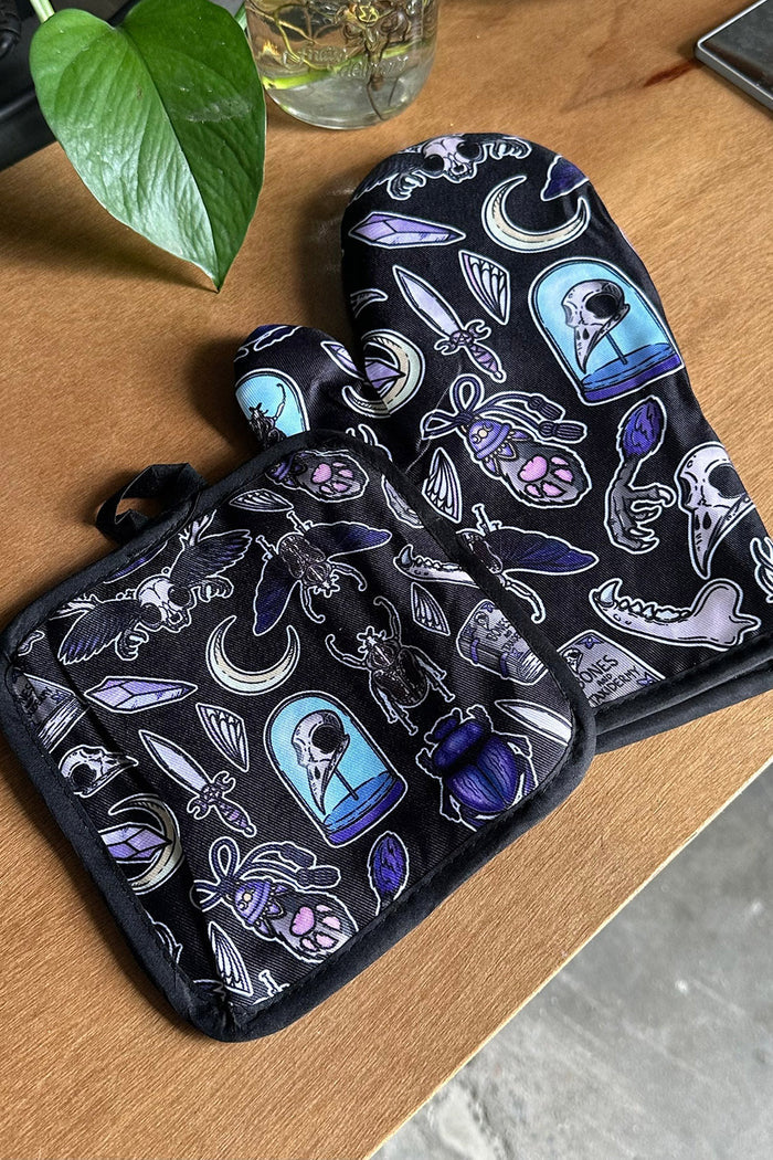 kawaii oven mitt set