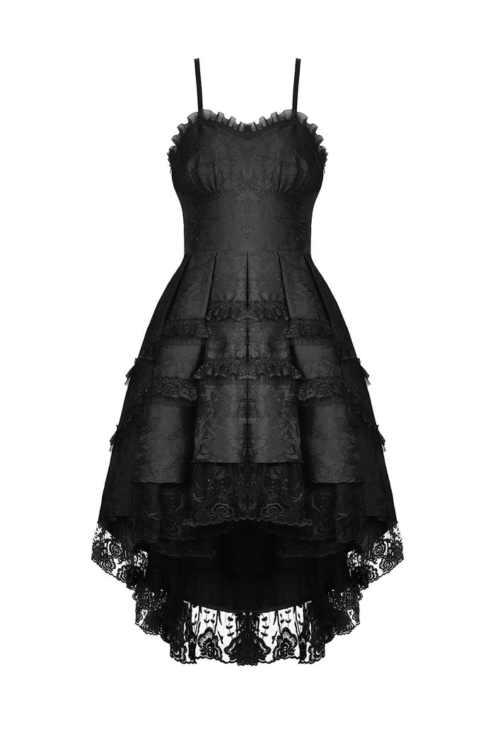 womens sweetheart neckline high low hem dress