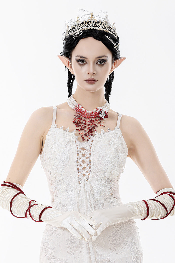 bloody pearl necklace