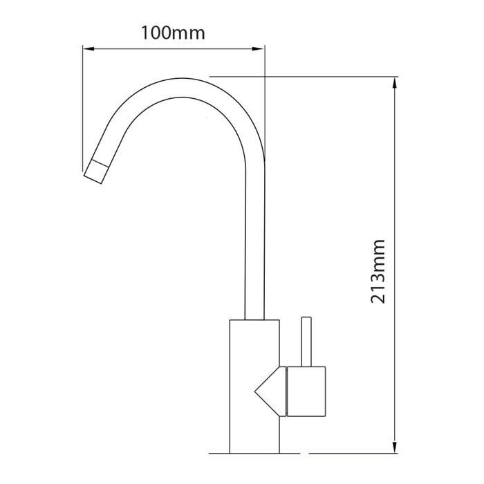Oliveri Satellite Water Filtration System with Round Goose Neck Filter Tap