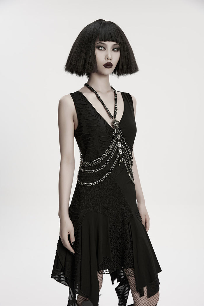 womens goth harness