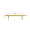 Details Otti Astor Pull Handle 138mm Brushed Brass ASHDL96-BB - The Blue Space