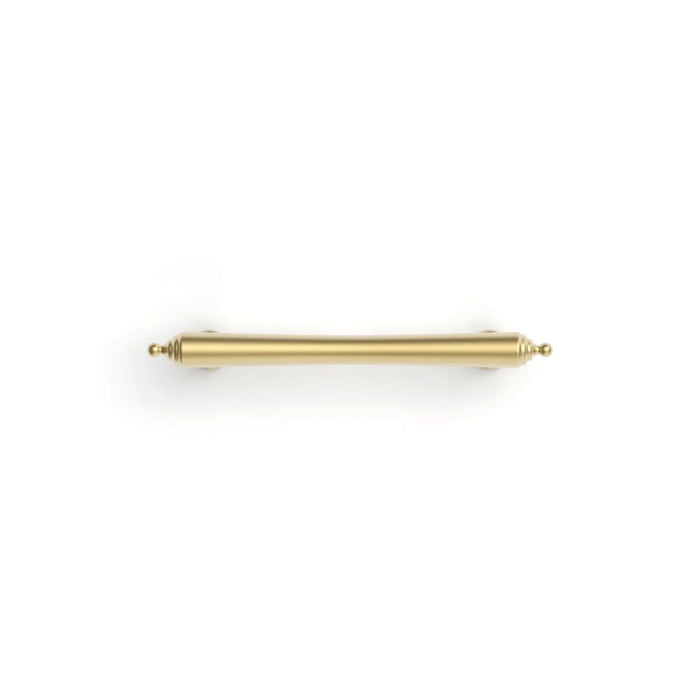 Above Otti Heirloom Pull Handle 140mm Brushed Brass HEHDL96-BB - The Blue Space