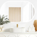 Otti LED Noosa 1200mm x 750mm Frameless Tuffi Mirror Lifestyle Horizontal View LED-OV1275 | The Blue Space