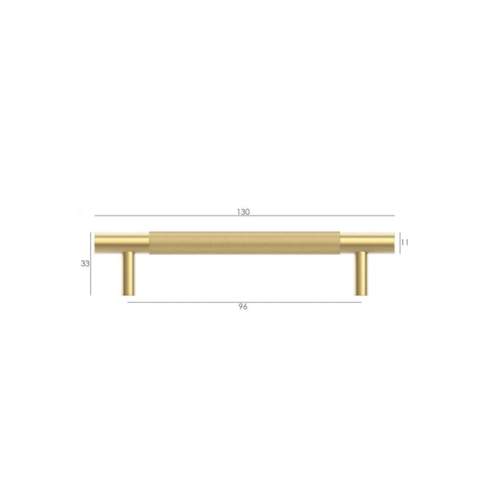 Details Otti Nord Pull Handle 165mm Brushed Brass NOHDL128-BB - The Blue Space