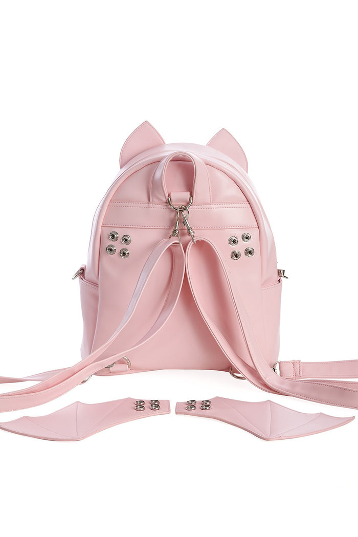 Pastel Goth Batwing Backpack [PINK]