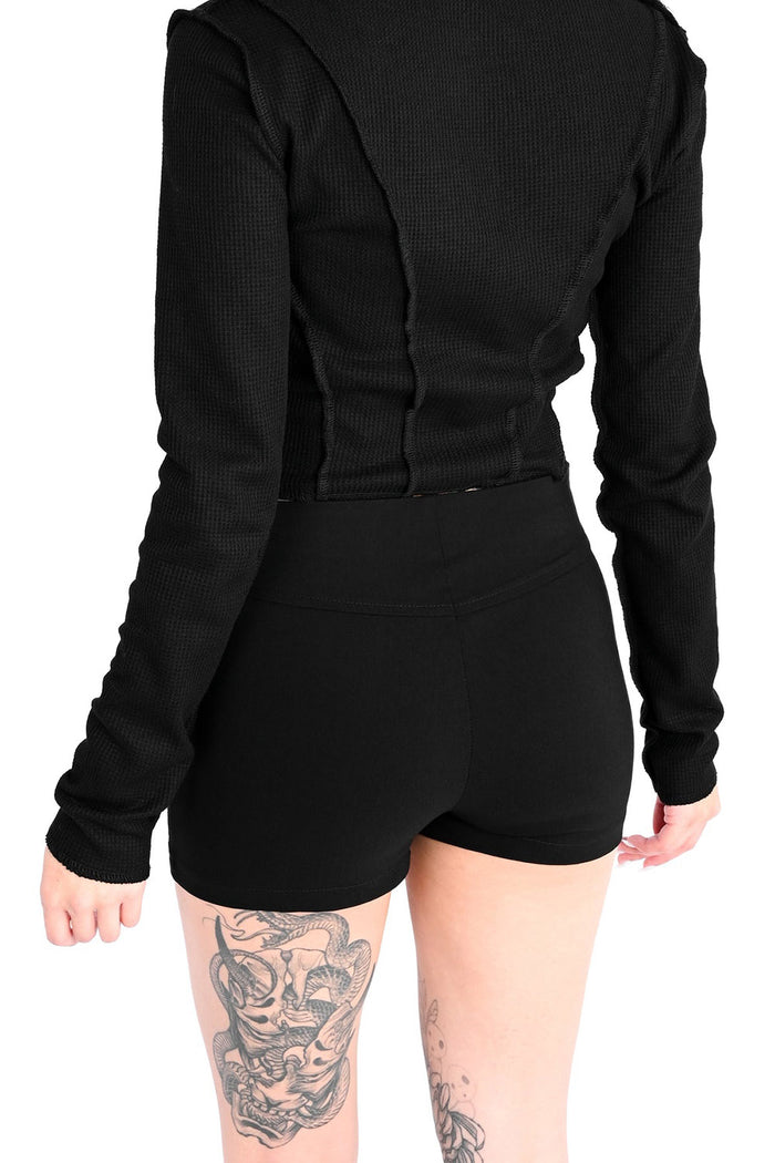black short shorts