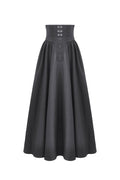Victorian goth long maxi skirt with embroidered detail
