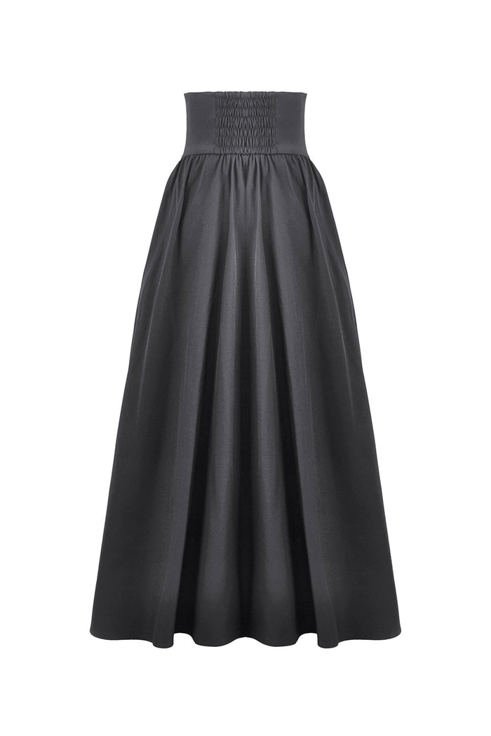 Cinched waist black skirt for women from Dark In Love