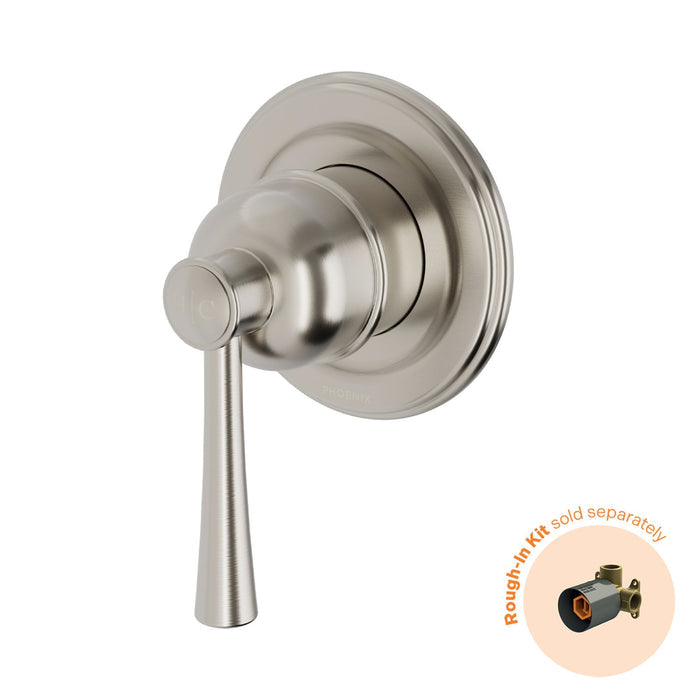 Phoenix Cromford Shower / Wall Mixer Fit Off Kit Brushed Nickel 134-2805-40-1 - The Blue Space