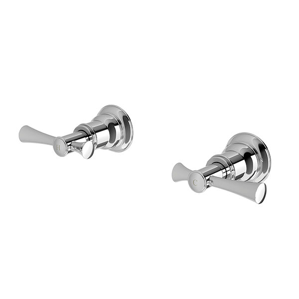 Phoenix Cromford Wall Top Assemblies 15mm Extended Spindles Chrome - The Blue Space