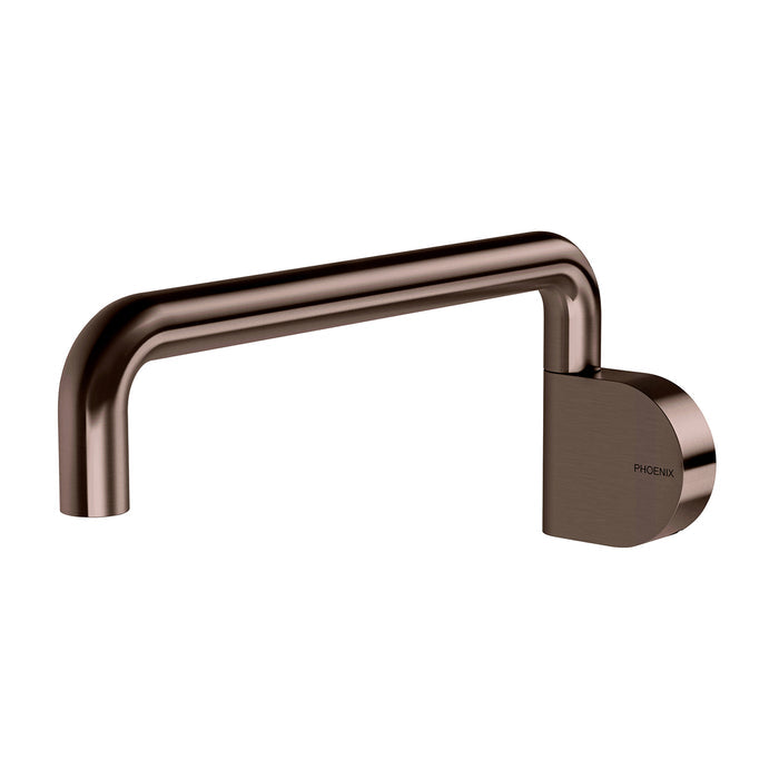 Phoenix Designer Swivel Bath Outlet 230mm Round - Brushed Bronze 121-0880-24 - The Blue Space