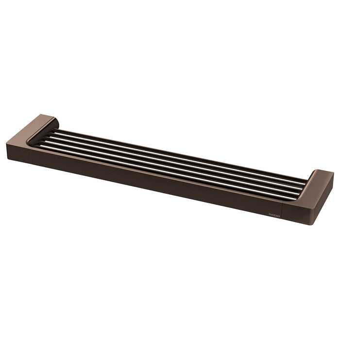 Phoenix Gloss Shower Shelf - Brushed Bronze GS896-24 - The Blue Space