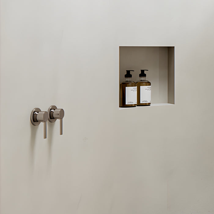 Main Phoenix Lexi Mkii Switchmix Shower Wall Mixer Fit Off Kit Only - Brushed Nickel 123-2805-40-1 - The Blue Space