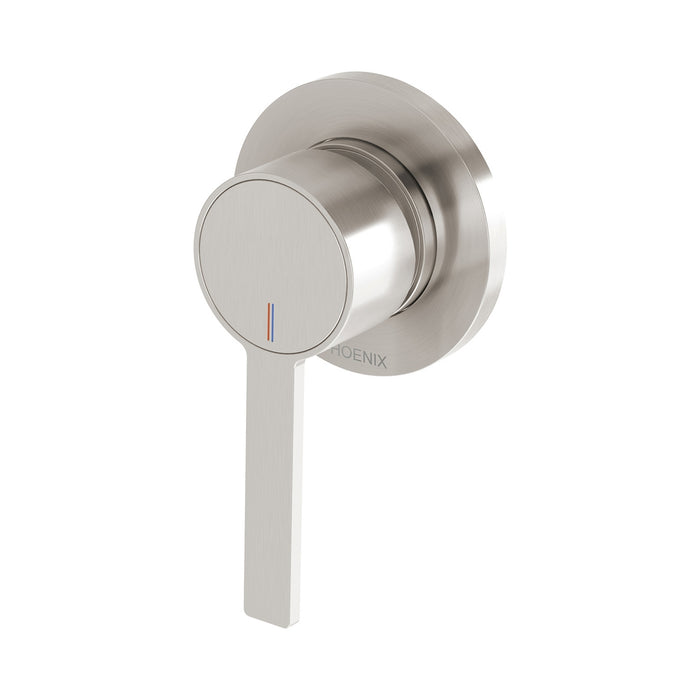 Phoenix Lexi Mkii Switchmix Shower Wall Mixer Fit Off Kit Only - Brushed Nickel 123-2805-40-1 - The Blue Space
