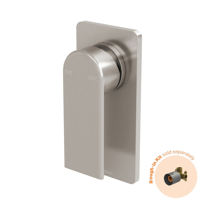 Phoenix Teel Switchmix Shower Wall Mixer Fit Off Kit Only - Brushed Nickel 118-2805-40-1 - The Blue Space