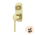 Phoenix Switchmix Shower Bath Diverter Mixer Fit Off Kit Only - Brushed Gold 139-2940-12-1 - The Blue Space