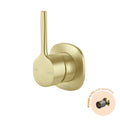 Phoenix Switchmix Shower Wall Mixer Pin Up Fit Off Kit Only - Brushed Gold 139-2808-12-1 - The Blue Space