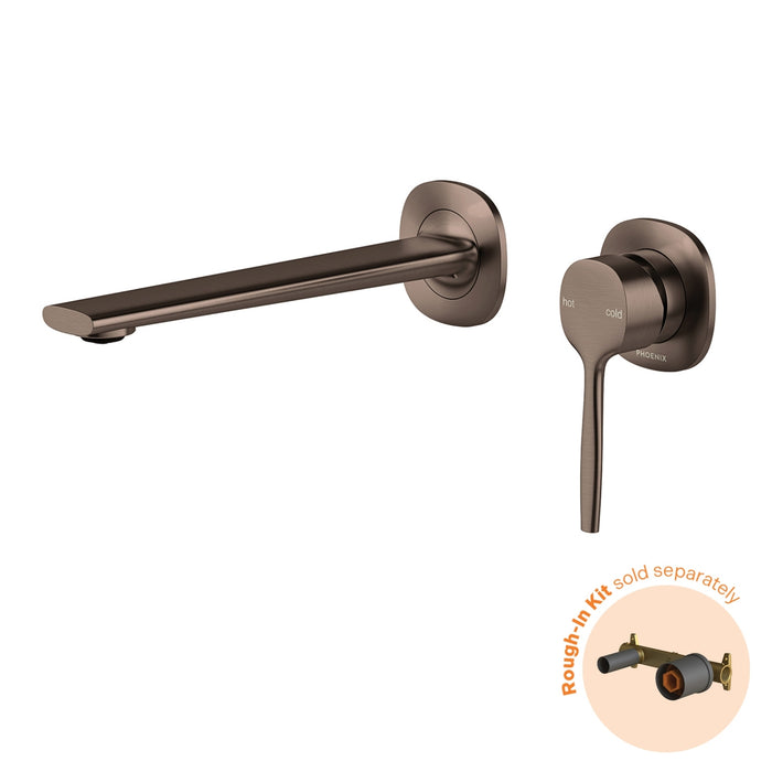 Phoenix Switchmix Wall Basin Bath Mixer Set 200mm Fit Off Kit Only - Brushed Bronze 139-2812-24-1 - The Blue Space