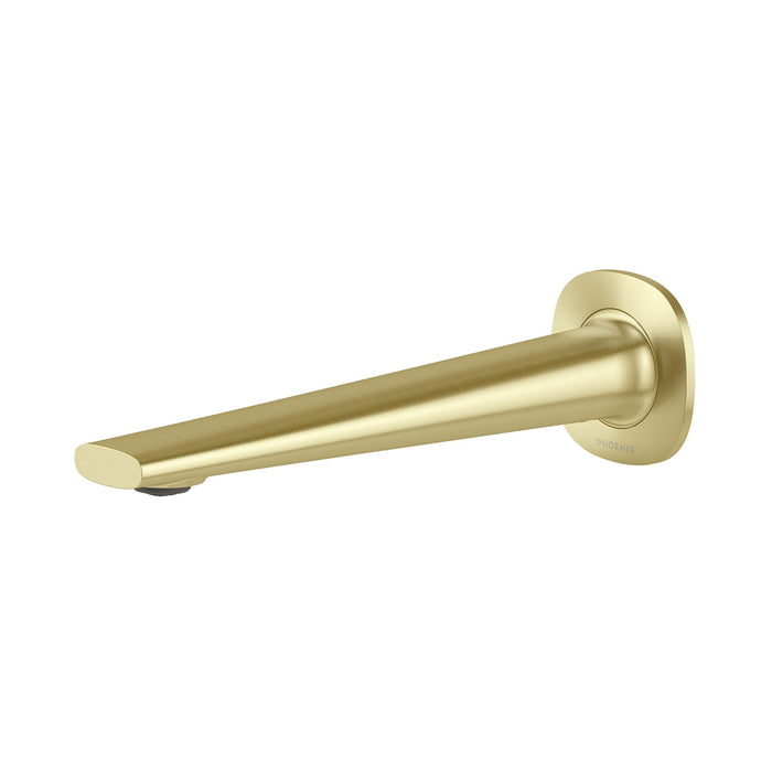 Phoenix Wall Basin Bath Outlet 200mm - Brushed Gold 139-7610-12-1 - The Blue Space