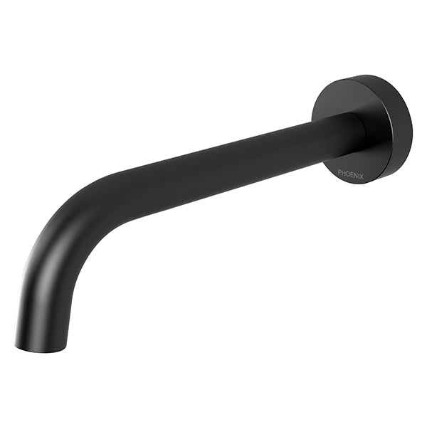 Phoenix Vivid Slimline Wall Basin/Bath Outlet-Matte Black