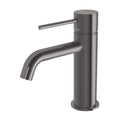 Phoenix Vivid Slimline Basin Mixer Curved Outlet in Brushed Carbon - The Blue Space