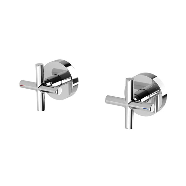 Phoenix Vivid Slimline Plus Wall Top Assemblies 15mm Extended Spindles - Chrome online at The Blue Space