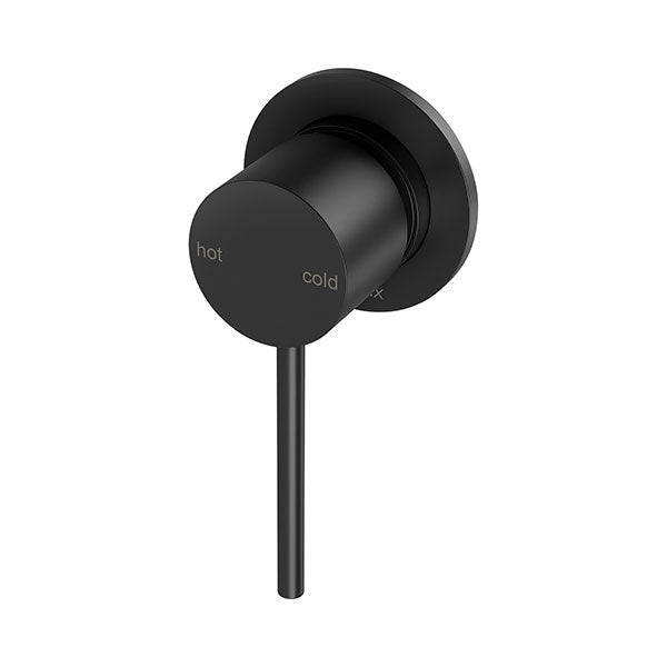 Phoenix Vivid Slimline Shower/Wall Mixer 60mm Backplate Matte Black - The Blue Space
