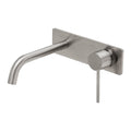 Phoenix Vivid Slimline SwitchMix Wall Basin / Bath Mixer Set 180mm Brushed Nickel (Complete Kit) VS2810-40-1-KIT - The Blue Space