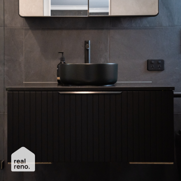 Phoenix Vivid Slimline Vessel Mixer-Matte Black Real Reno