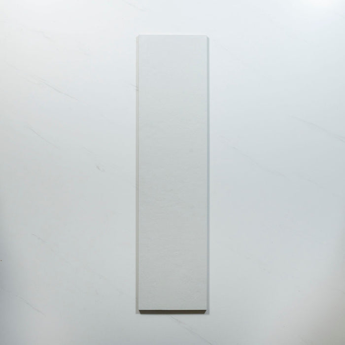 No Hand Plastra Smooth White Matte Porcelain Tile 22.5 x 900mm RIGCLOSM1 - The Blue Space