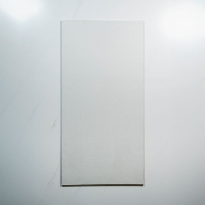 No Hand Plastra Smooth White Matte Porcelain Tile 450 x 900mm RIGCLOSM2 - The Blue Space